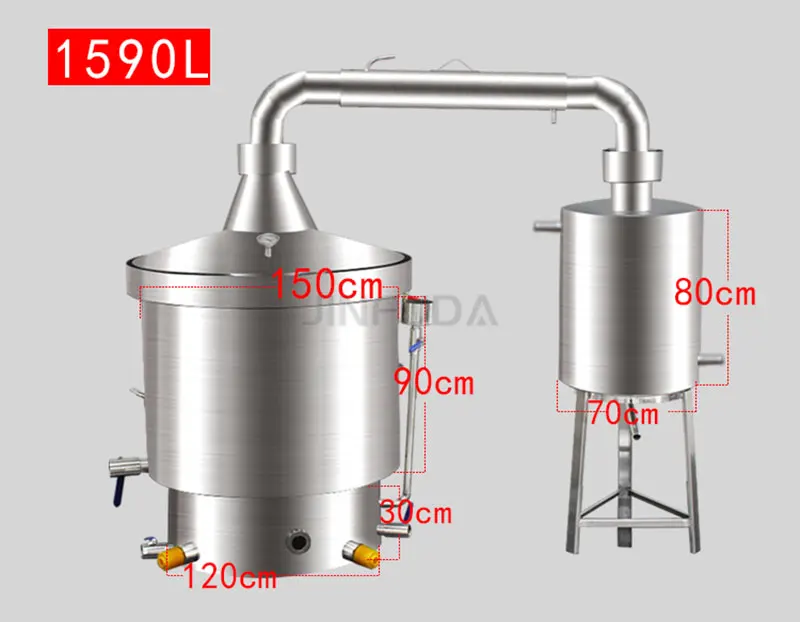 215L Wine making kits Spirits Boiler Alcohol Still to make Fruit Wine