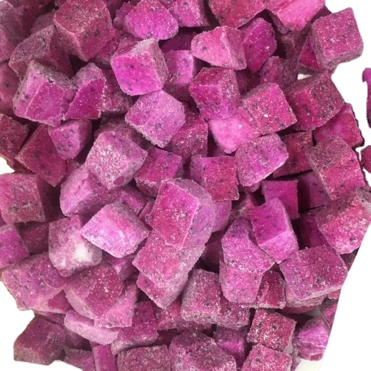 IQF Frozen red dragon fruit with high quality from Vietnam