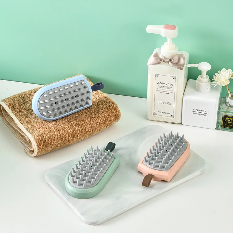 
 Private custom logo silicone hair scalp massager shampoo brush  