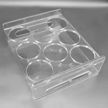 Lightweight Structure Acrylic Cup Stand Display Tray Barware Shot Glass Holder Acrylic Glass Shelf Glass Cup Display Rack