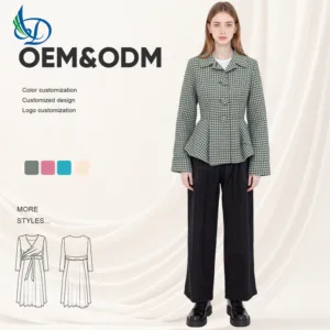 New Women's Casual  Polyester Long Sleeved Buttoned Jacket with Retro Fashion and Loose Autumn Daily Wear