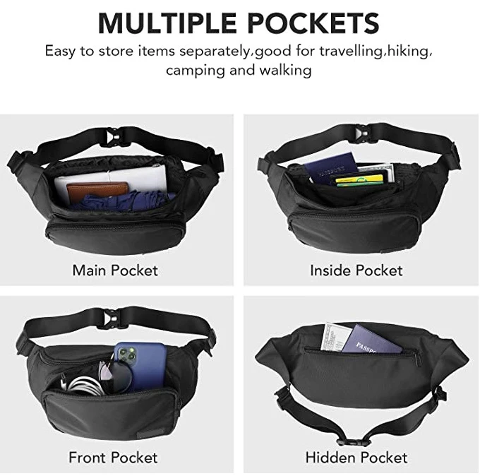 lightweight travel waist bag-1