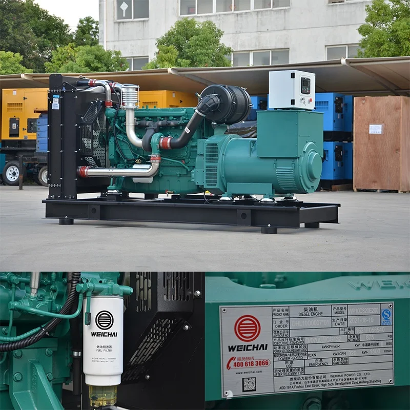 Jiangsu Factory Weichai Series WP4D108E200 100kw diesel Generator 125kva