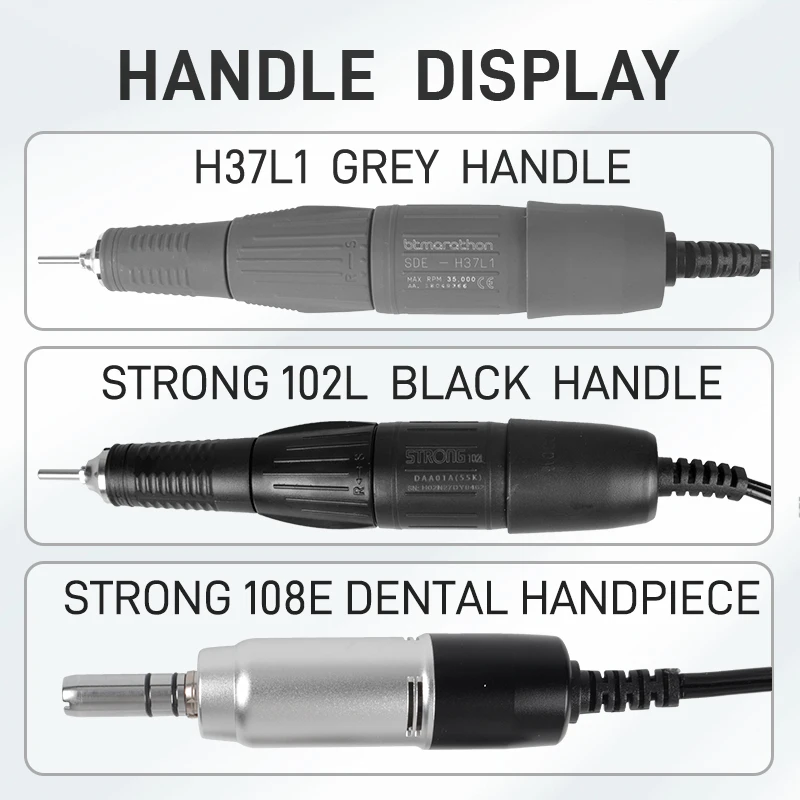 Dental Lab E Type Handpiece Micromotor 35k TPM Dental Micromotor Nail