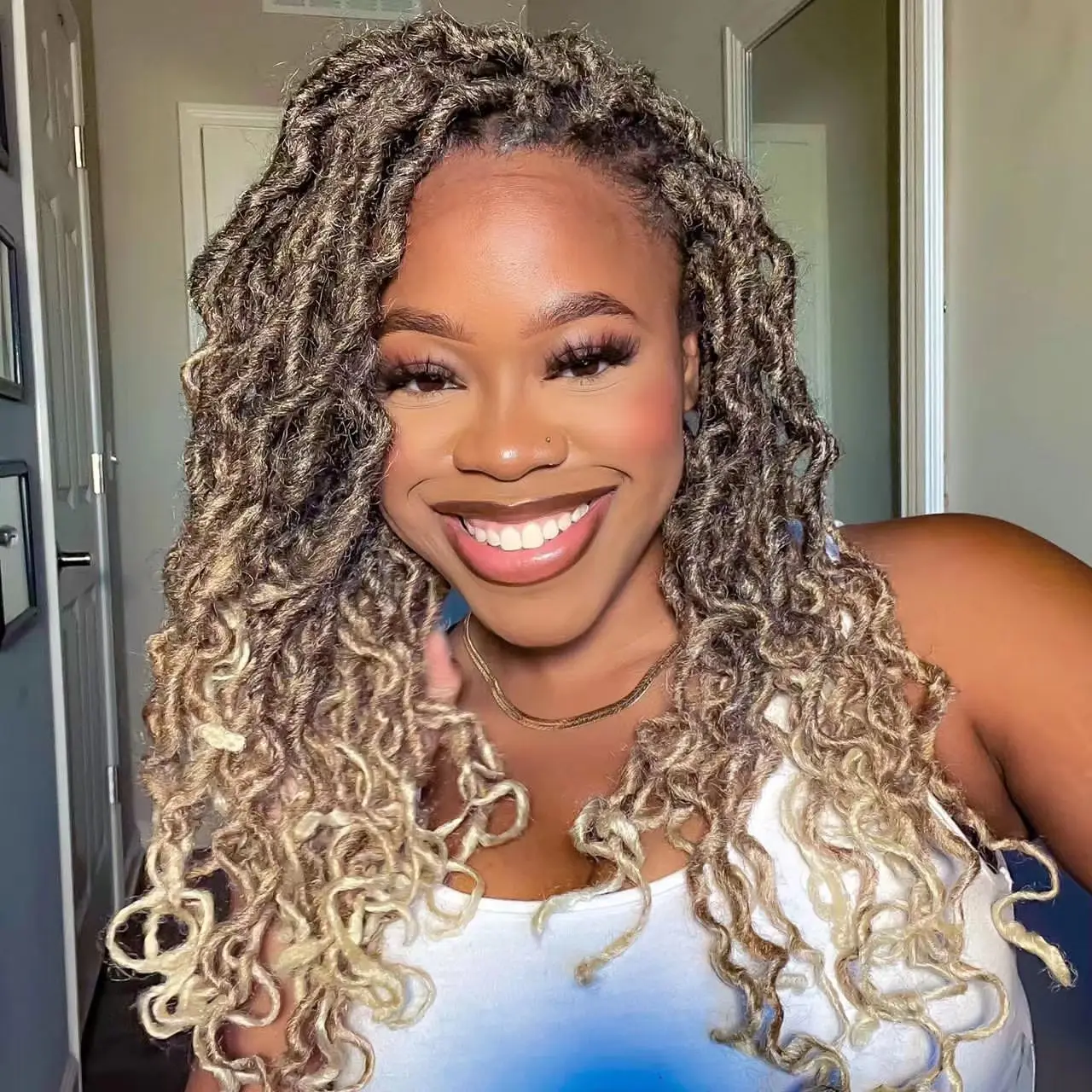 Gypsy Goddess Soft Faux Locs Crochet Hair Extension High  display picture 1