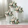 Set rosa e bianco - 4 fiori - 3 pilastri