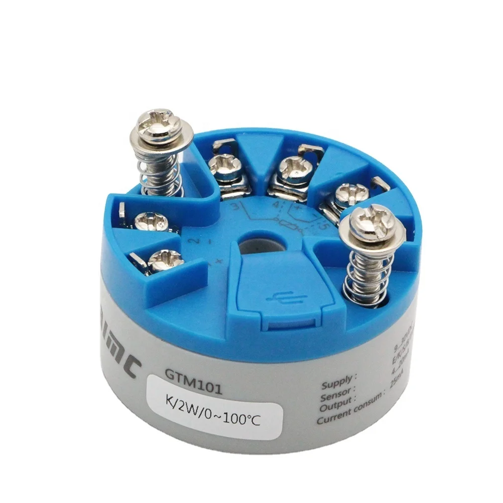 GTM100 Temperature Transmitter Pt100 to 4 20ma Converter