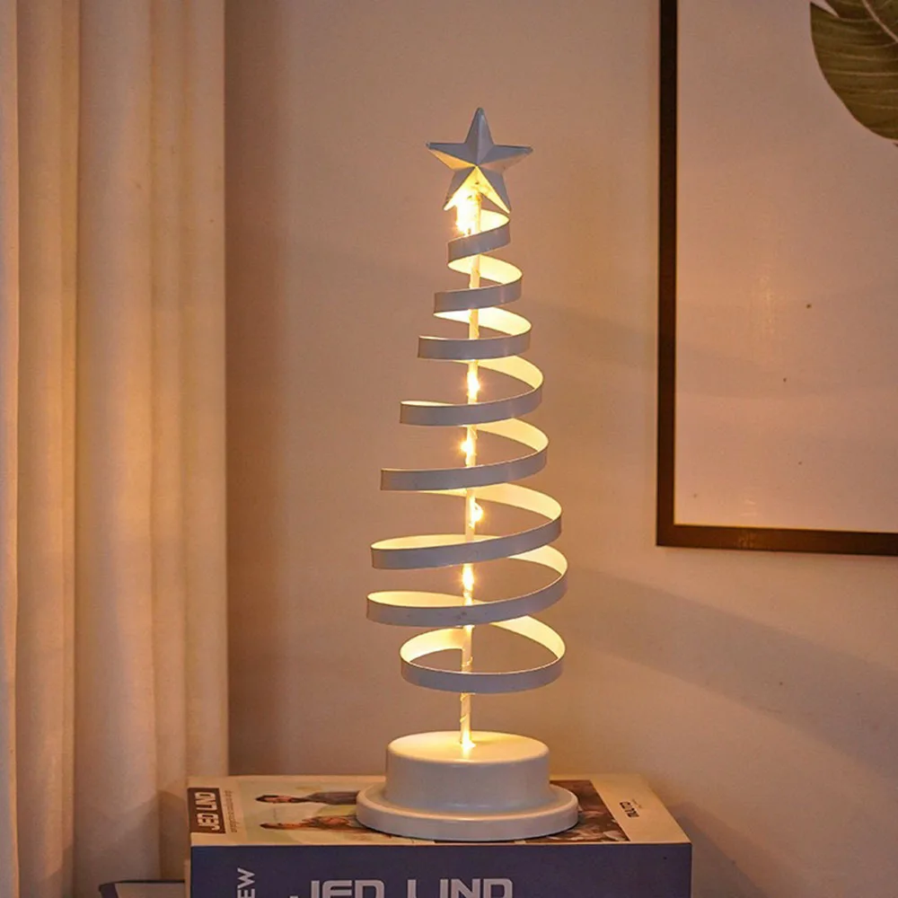 Beautiful Christmas Festival Tree Crystal Diamond Five-pointed Star Bedroom Living Room Decoration Ornament LED Lamp