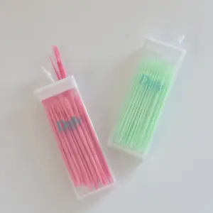 Daily Care OEM Factory Portable Travel Box Pack Colorful Plastic Toothpick Oral Hygiene Cheap Interdental Brushes for Adult