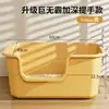Extra Large Cat Litter Box [Creamy Yellow] Cat Litter Scoop
