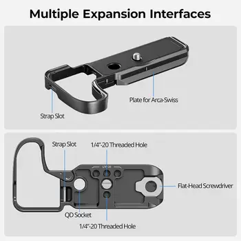 Smallrig Z50 II Base Plate for Nikon Z50 II Aluminum Alloy Bottom Mount Plate with Quick-Release Plate- 4981 detail image