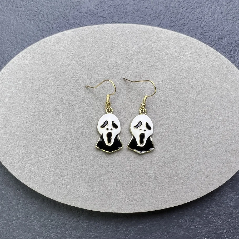 Western Hot Sale Halloween Earring Sets Pumpkin Alloy Bat/spider Ghost