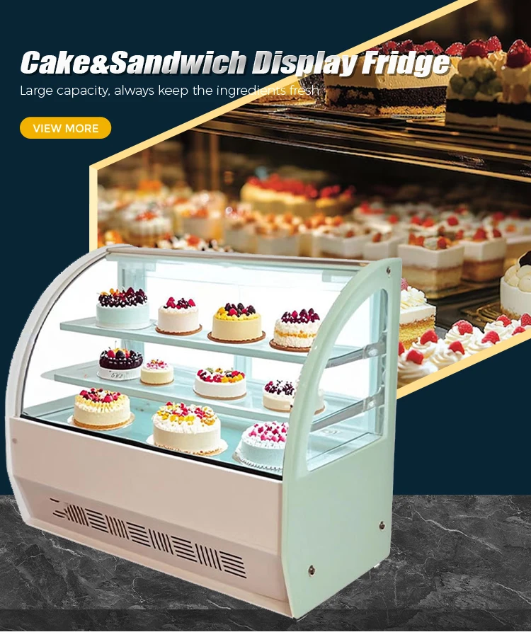 0.7m 0.9m 1.2m Commercial Cake showcase Bakery Display Cabinet Upright ...
