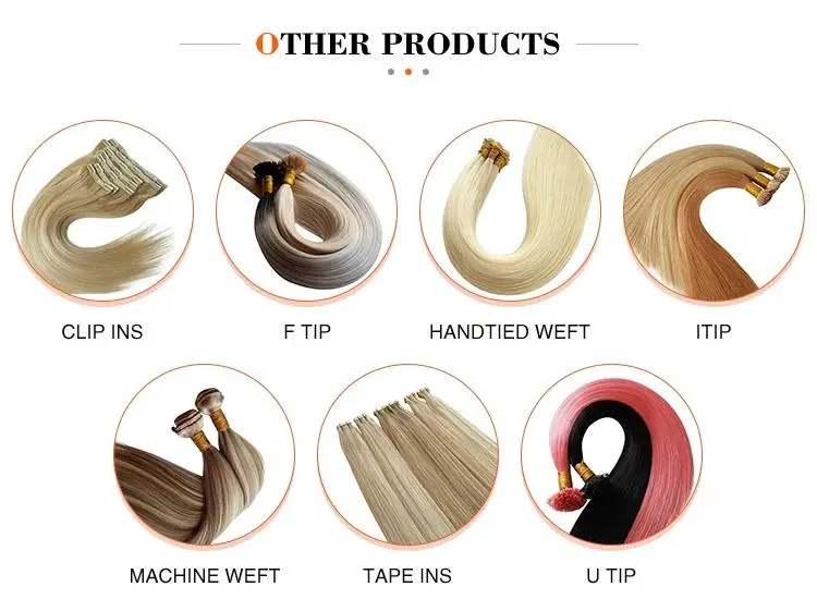 Soft and health luxury hand tied weft Unprocessed Virgin Cuticle Aligned Double Drawn best quality Human Hair extension