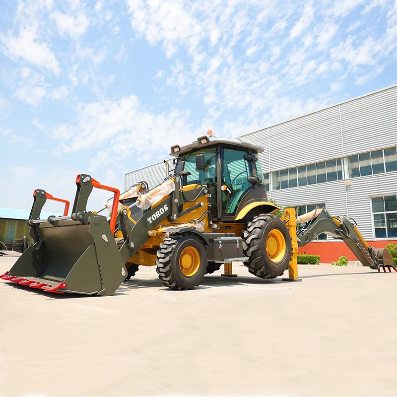 New Design 4x4 Mini Backhoe Loader TBL388 Small Backhoe Loader  for Sale High Efficiency Diesel Backhoe Wheel Loader With Price