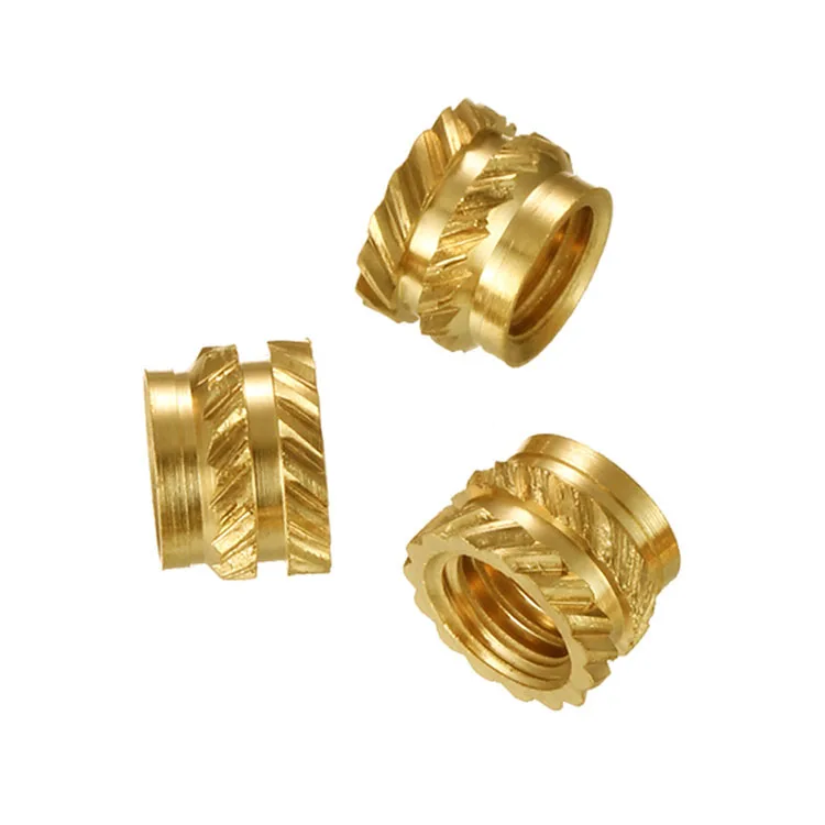 M2 M3 M4 M5 M6 M8 Brass Ultrasonic Heat Staking Threaded Inserts Nut for Plastic