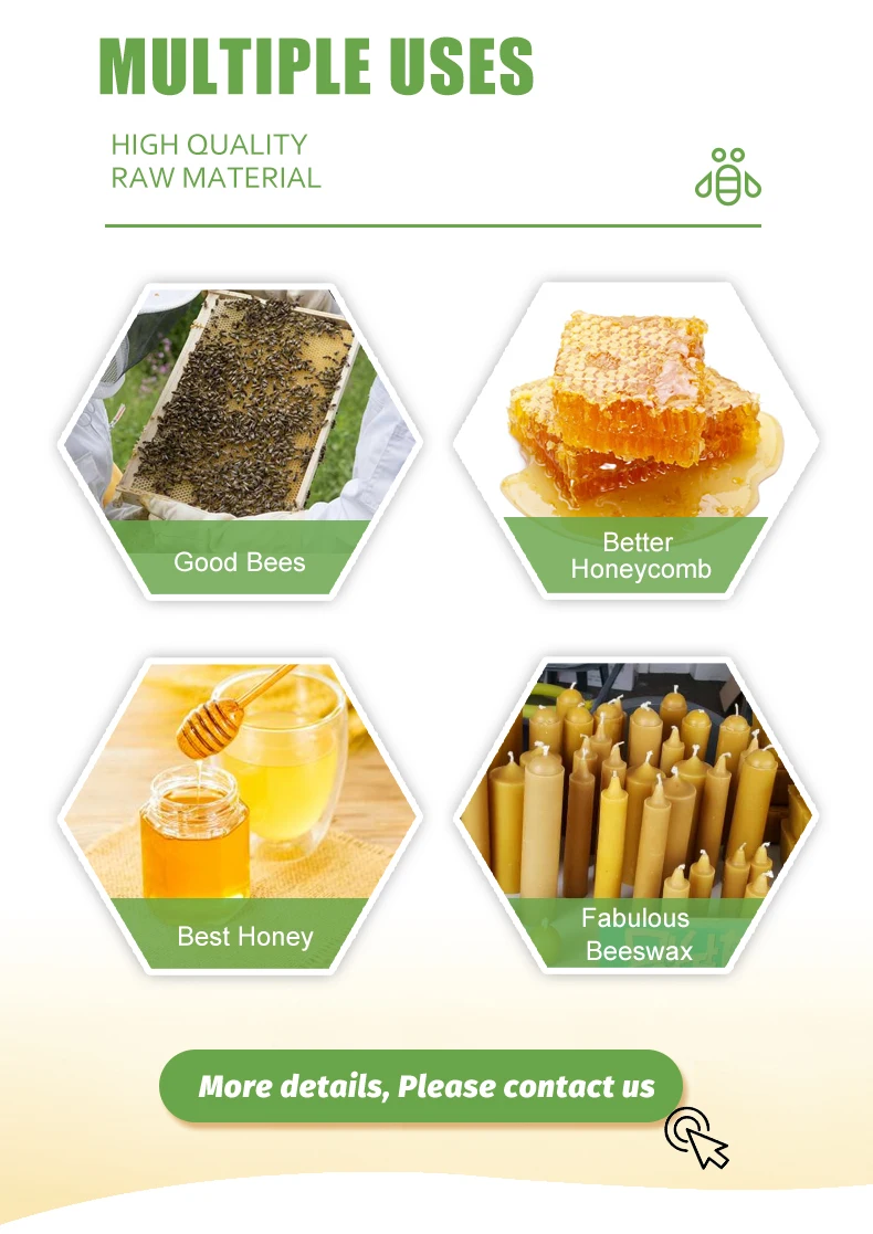 Wholesale Beekeeping Beehive Supplies Organic Bee Wax Sheets Beeswax Foundation Sheet 4