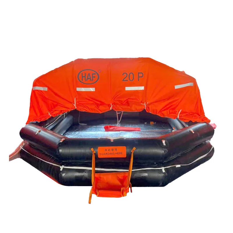Low Price Throw-over Type Inflatable Liferaft  for Marine Lifesaving