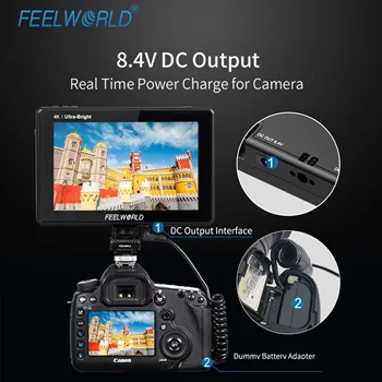 FEELWORLD LUT7 On-Camera Monitor 7" 1920X1200 IPS | VectorScope/Histogram Support - OEM Manufacturer for Bulk Customization detail image