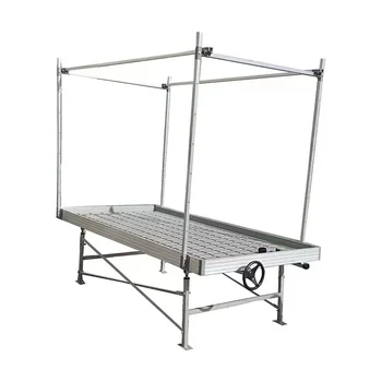 4x 8 4x 16 for Indoor Agriculture Mobile Vertical Plant Growing Rack with Growing Tray Vertical Plant Growing Rack System