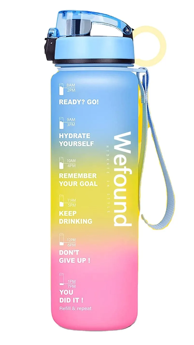 1l 1000ml Bpa Free Nontoxic Custom Logo Tritan Fitness Sports 32oz