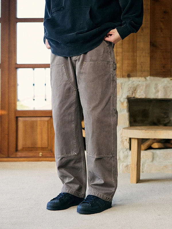 パンツ vintage KURL double knee duck pants Carhartt Double Knee Triple Stitched With Knee Pads Mens