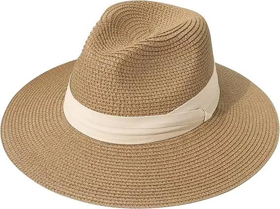 Breiter Strohhut Für Damen Für Den Strand Und Outdoor Freizeit_voghion.com