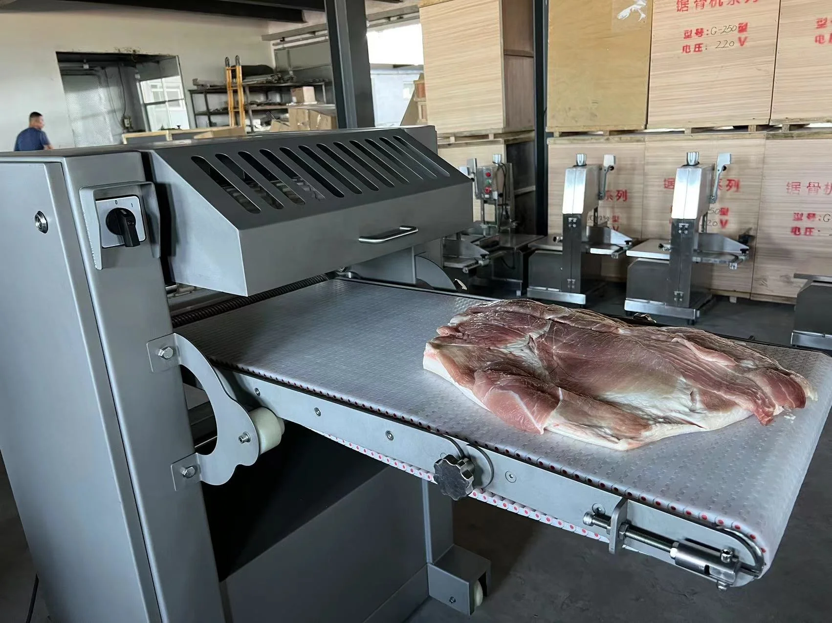 Factory Direct Pork Rind Meat Skinner Beef Lamb Pig Skin Remover Meat Peeler Cut Machine Restaurants Core Include Motor