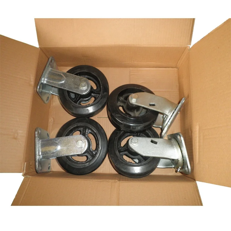 Single Handle Flat Platform Hand  Push Trolley Carts 500KG Capacity