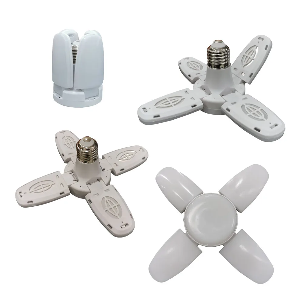 Low Price LED Bulb Raw Material SKD Folding Led Bulb Lighting Foldable Fan Blade Indoor Bulb Lamps