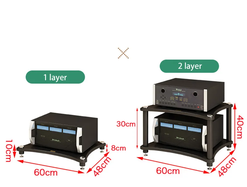 HiFi Audio Speaker Rack for CD Player and Amplifier – Durable Ampli ...