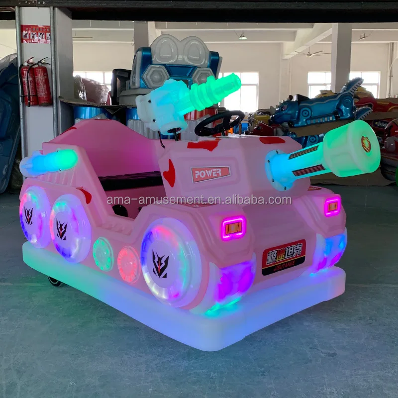2021 Wholesale Amusement Park 24v Kids Ride On Light Up Bumper Cars For