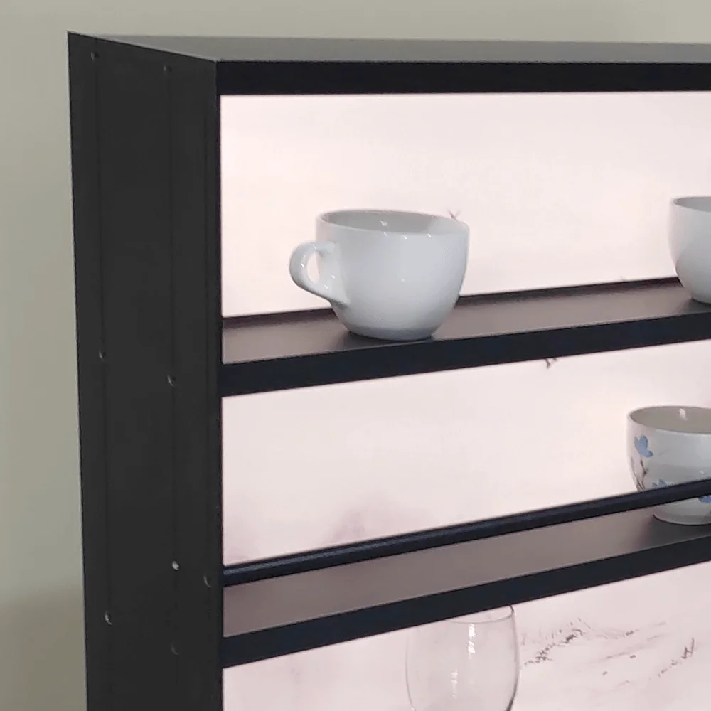 XJ1083 оптовая цена светодиодные полки для кухни стеллаж хранения шкаф мебель