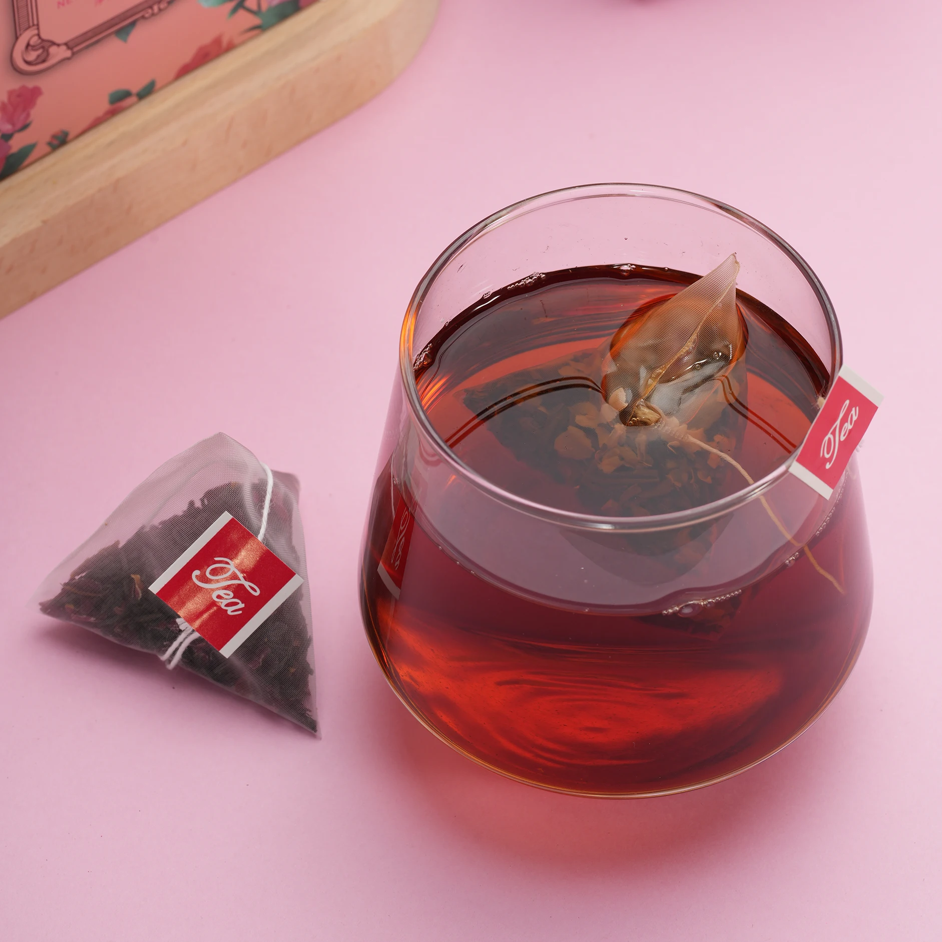 Chinese Herbal Tea Wholesale Rose Black Flower Loose Leaf Tea Support