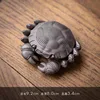 Crab tea filter ornaments (purple mud) black