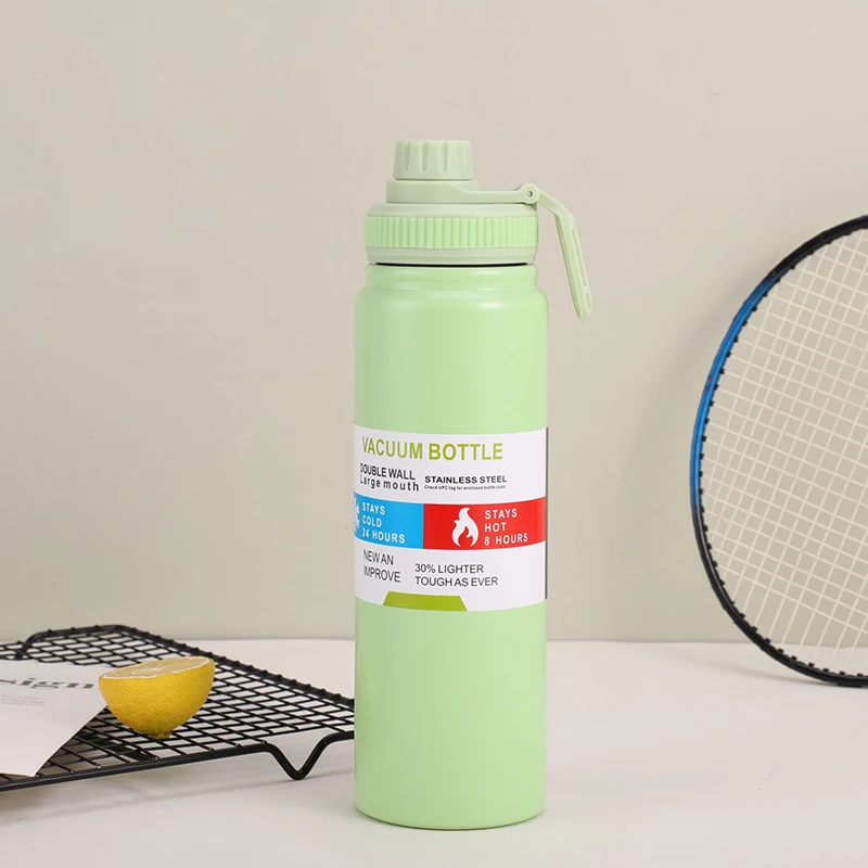 Insulated Sport Thermos Bottle Largecapacity Stainless Steel Water Bottle Travel Cup Double