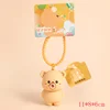 Butter Bear Hug Happy - Colore pesca grande (con cinturino in nastro)