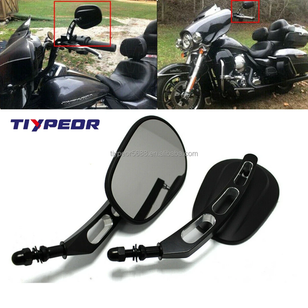 product tiypeor motorcycle accessories side mirror cnc suitable for harley kawasaki motorcycle rearview mirror-6