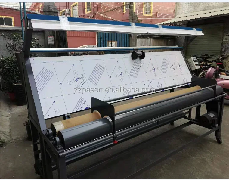 Paper Table Cloth Rolling Fabric Roll Inspecting Packing Machine
