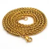 Catena in osso di drago in oro da 3 mm * 60 cm