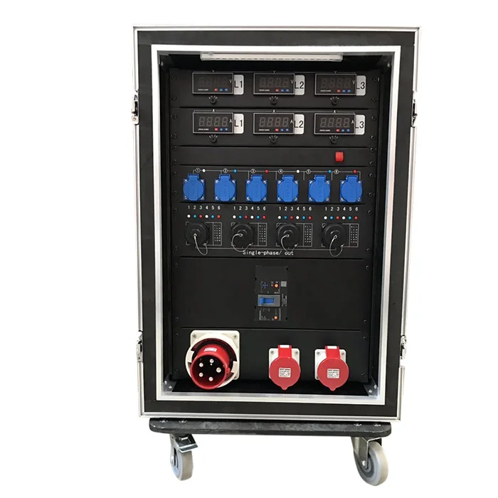Factory Price 32 Channels Power Distribution Box with 19pin Socapex and 32 Amp 3 Phase Output Light Power Distro