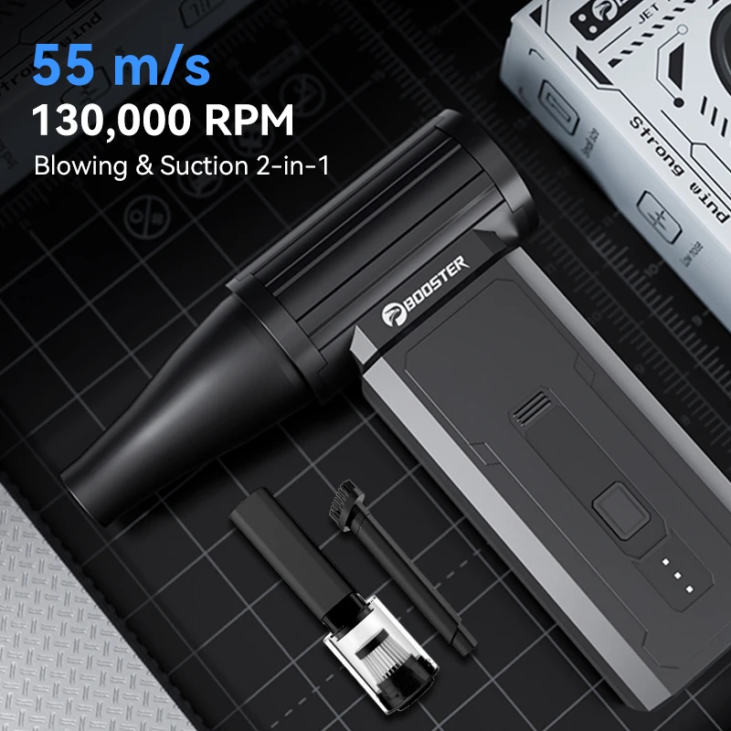 Handheld Mini Violent Turbo Blower Fan: Strong Wind Blows Dust Vigorously, Industrial Power Enhances Cleaning Efficiency