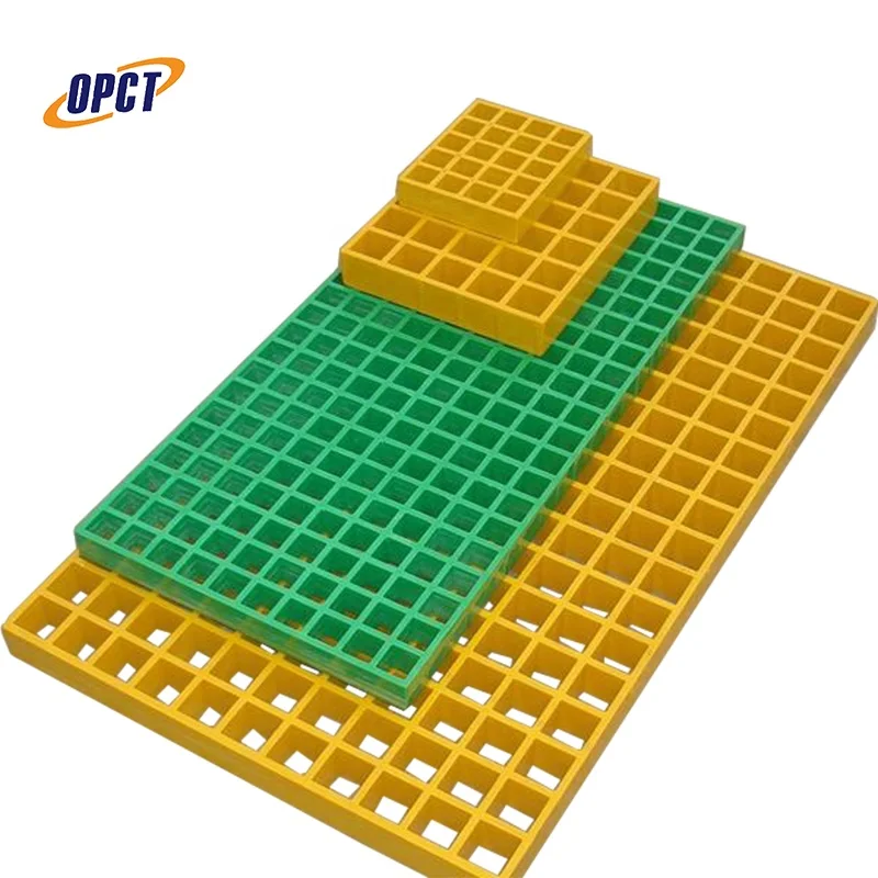 Fiberglass Pulture Moulded Grating Plastic Grating Industry Grating