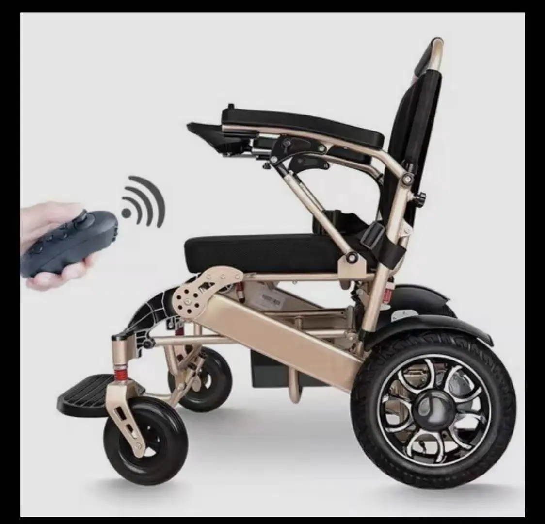 Auto Folding Remote Control Lightweight Electric Wheelchair Aluminum