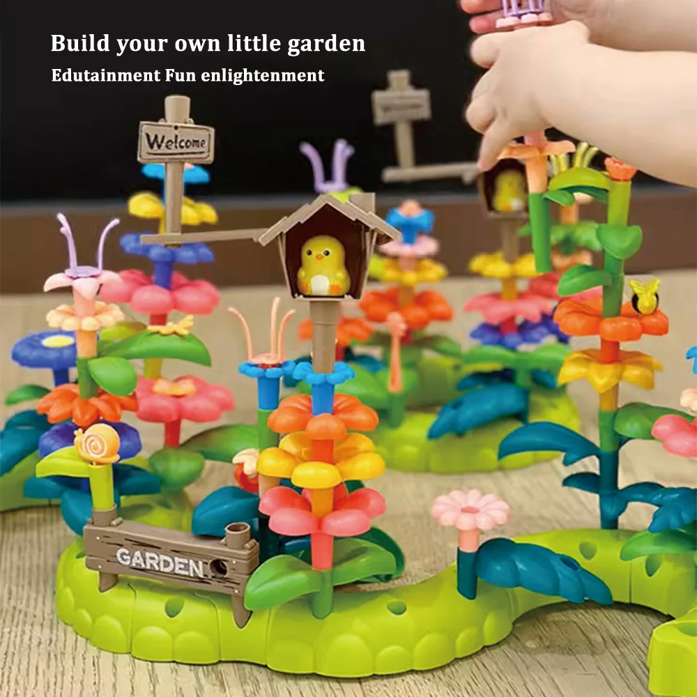 51PCS Flower Garden Building Toys STEM Learning Fun