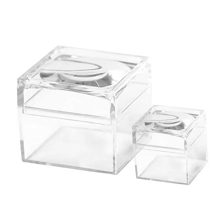 Transparent Clear Magnifying Box Acrylic Magnifier Containers square Acrylic Magnifying Glass Box