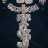 Moissanita de 3 pulgadas + Plata de Ley S925