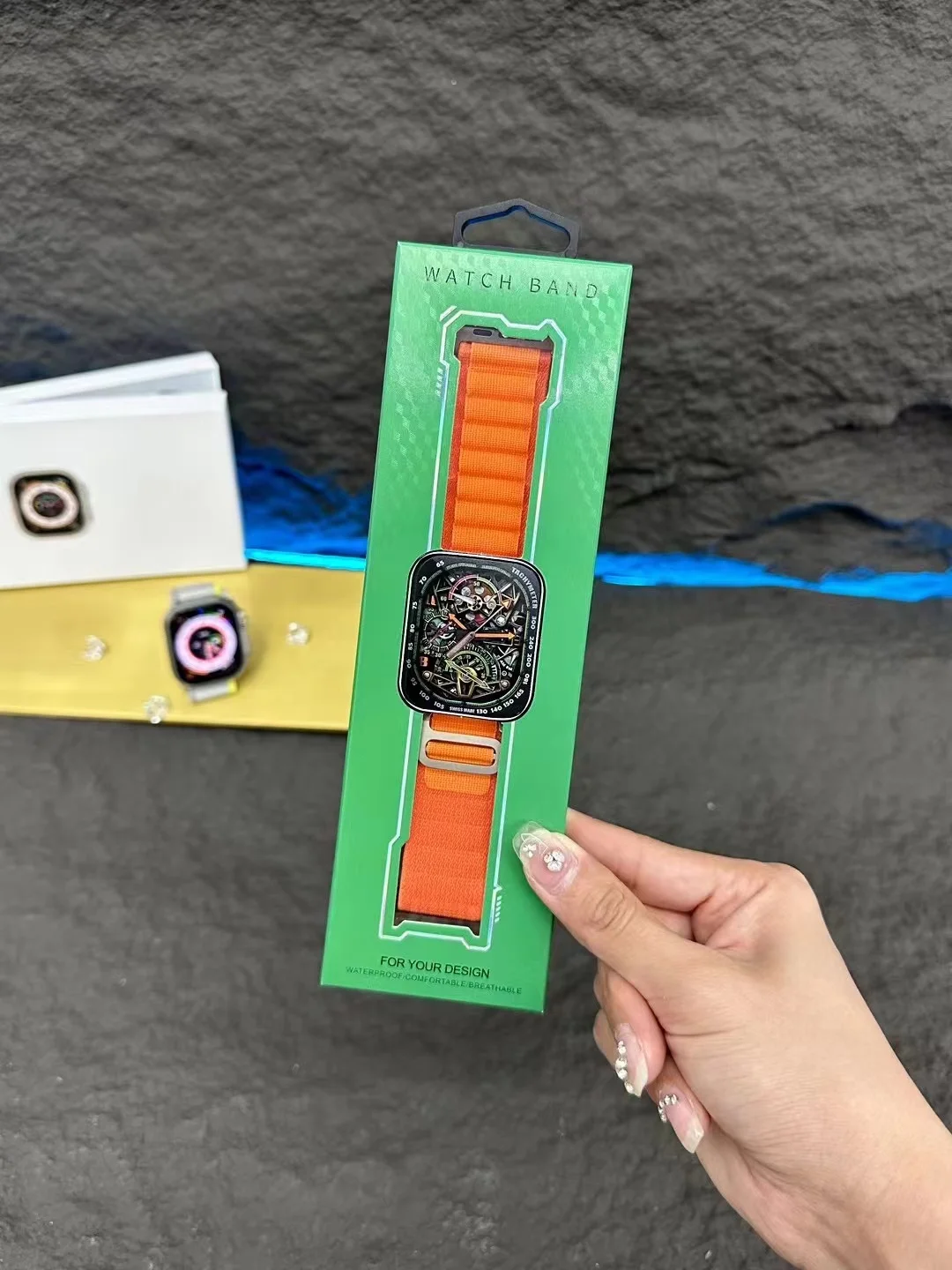 2022 Loop Alpine Titanium G Hook Sublimation Watch Band Smart Watch Bracelet Band For Iwatch 8