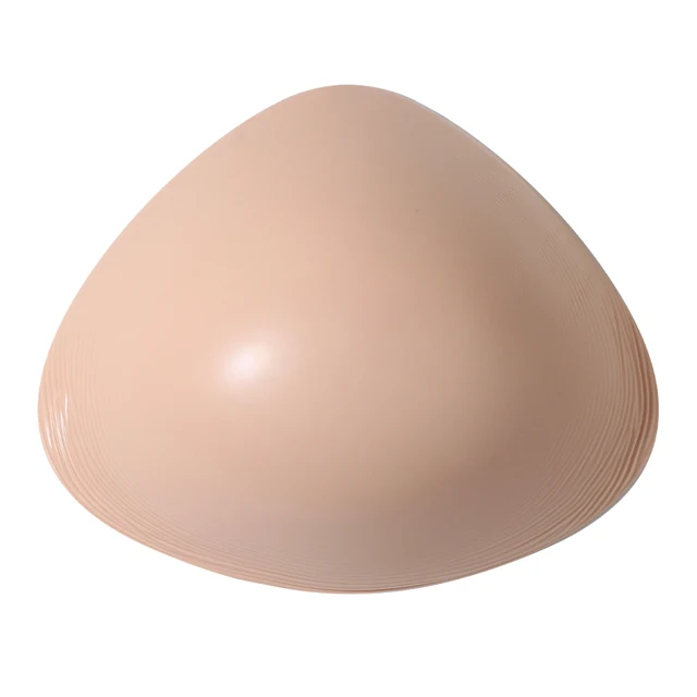 Lightweight Prosthesis Silicone Breast Form Triangular Shape Model QMATR Breast Silicone For Mastectomy Bra Pad