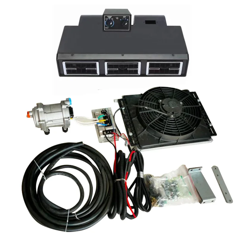カーエアコン　24Vコンプレッサー ユニバーサル4穴電動エアコンコンプレッサー,12v/24v,カー